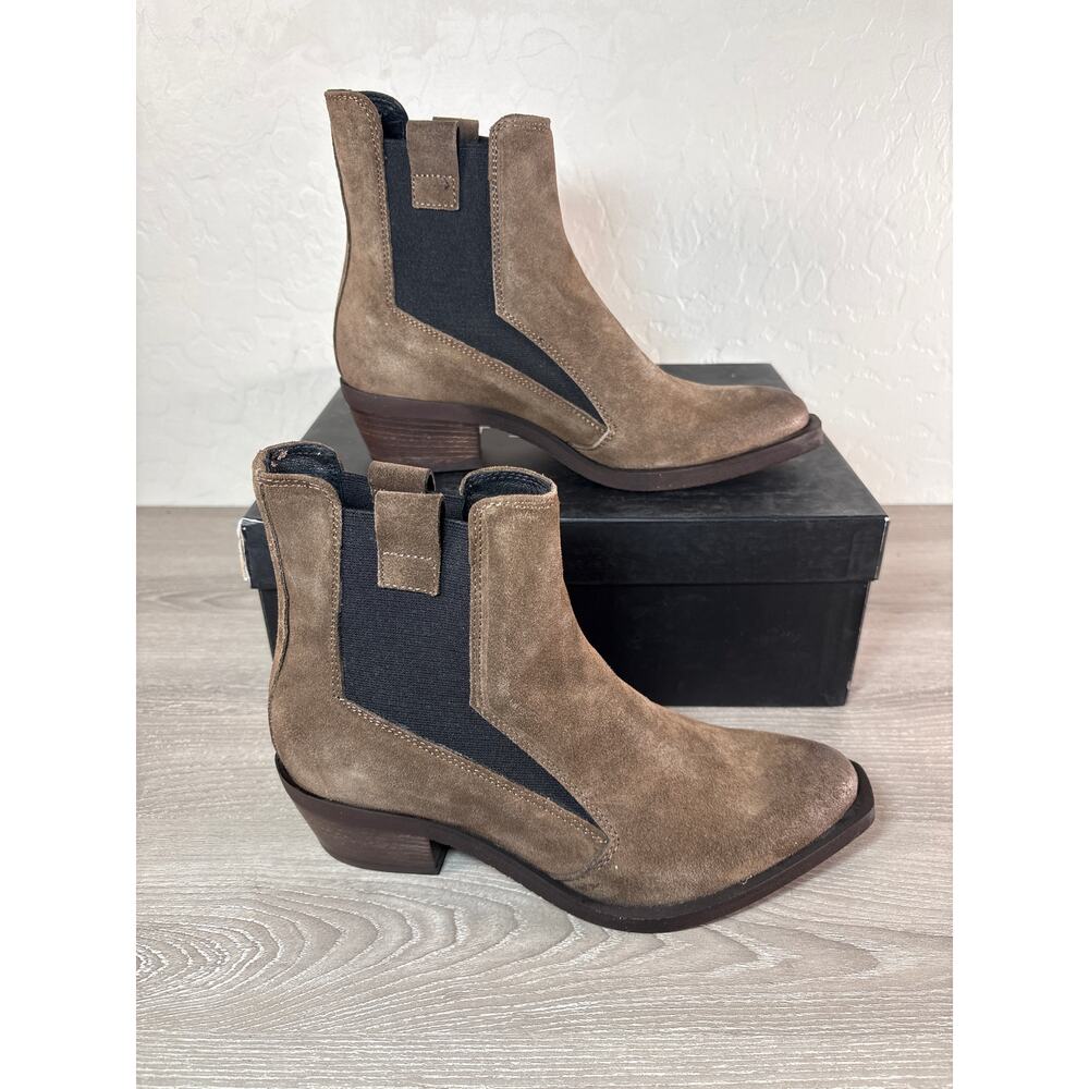 Ateliers‎ Bodhi Women'sBrown Oilked Suede Leather Boots Size 37 US 7- NIB
